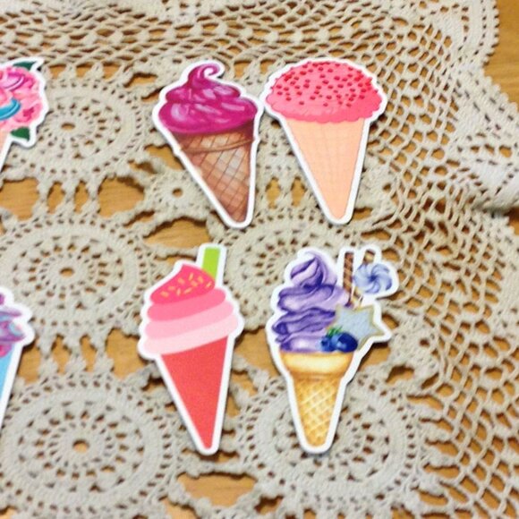 Stickers bundle -  crafts, water bottle stickers, ice cream and desserts - Picture 6 of 6